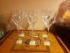 Vintage Lenox Germany Firelight Full Lead Crystal Set Of 6 Wine GlassesNEW