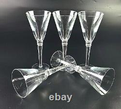 Vintage Lenox Hancock Pattern Wine Glasses Conical Shape Rare- Set of 5