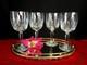Vintage Lenox Monticello Crystal Water Glass Goblets Set of 4
