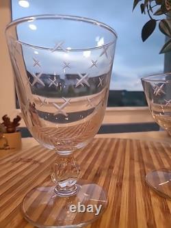 Vintage Libbey Repose Stardust Wine Glasses 1955 Set of 12