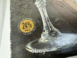 Vintage Longchamp Cristal d'Arques Crystal France 8 Lg. 8 Lg. Wine Glasses (b80)