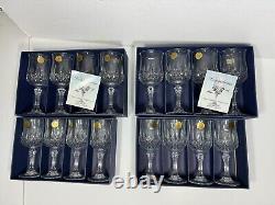 Vintage Longchamp Cristal d'Arques Crystal France 8 Lg. 8 Lg. Wine Glasses (b80)