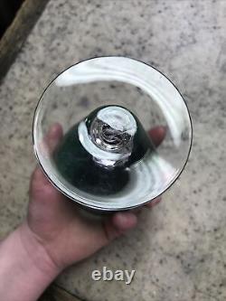 Vintage Lot of 6 Tiffin Killarney Green Wine Glass 6 1/8 MCM 1950's Table Read