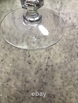 Vintage Lot of 6 Tiffin Killarney Green Wine Glass 6 1/8 MCM 1950's Table Read