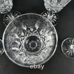 Vintage Lot of 8 Waterford Irish Crystal LISMORE 5 7/8 White Wine Goblets