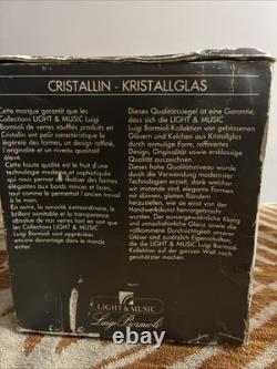 Vintage Luigi Bormioli's Crystal Hand Blown Wine Glasses