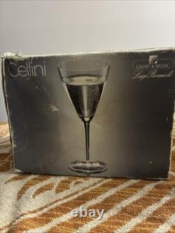 Vintage Luigi Bormioli's Crystal Hand Blown Wine Glasses