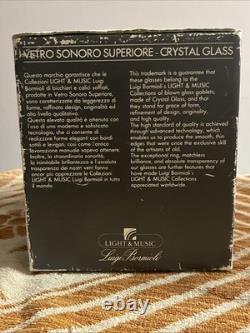 Vintage Luigi Bormioli's Crystal Hand Blown Wine Glasses