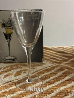 Vintage Luigi Bormioli's Crystal Hand Blown Wine Glasses