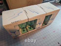 Vintage Luminarc France Vive Turquoise Wine Glasses-3 Boxes- Set of 4 12 Total