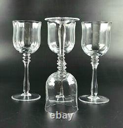 Vintage MIKASA Wine Glasses Optic Bowls Seville Pattern Set of 4