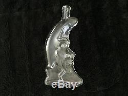 Vintage Man In The Moon Glass Decanter