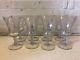 Vintage Manner of Fostoria Set of 8 Floral Etched Wine Glasses