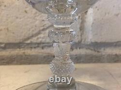 Vintage Manner of Fostoria Set of 8 Floral Etched Wine Glasses
