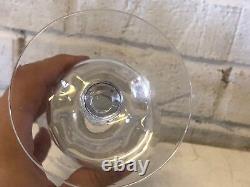 Vintage Manner of Fostoria Set of 8 Floral Etched Wine Glasses