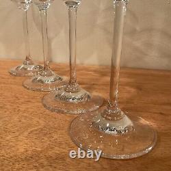 Vintage Marquis By Waterford Tulip Designed White Wine Glasses Set Of 4