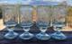 Vintage Mexican etched rocks glasses, Condessa, Nussbaumer, Flay, design 4 pc