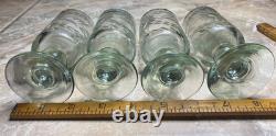 Vintage Mexican etched rocks glasses, Condessa, Nussbaumer, Flay, design 4 pc