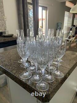 Vintage Mikasa Arctic Lights Wine Goblet Set Of 22 Crystal Cups