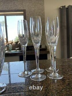 Vintage Mikasa Arctic Lights Wine Goblet Set Of 22 Crystal Cups