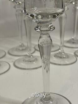 Vintage Mikasa Crystal JAMESTOWN GOLD Set of 118-3/4 Wine Goblets Optic