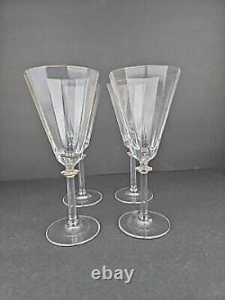 Vintage Mikasa South Hampton Crystal Wine Glasses Set of 4 With Box