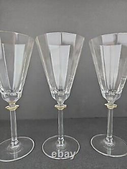 Vintage Mikasa South Hampton Crystal Wine Glasses Set of 4 With Box