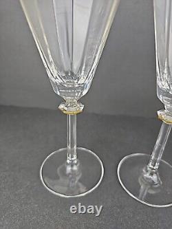 Vintage Mikasa South Hampton Crystal Wine Glasses Set of 4 With Box