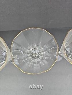 Vintage Mikasa South Hampton Crystal Wine Glasses Set of 4 With Box