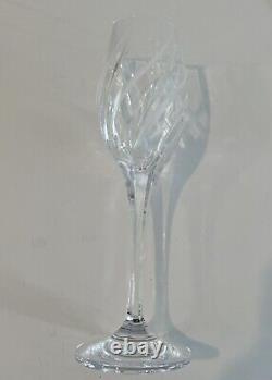 Vintage Mikasa Windlass Wine Glasses Set of 8 Frosted Swirl Etched