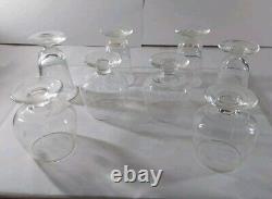 Vintage Mini Etched Snifter Glasses- Set Of 8 Perfect Condition 2 X 1.25 2 X 1.5