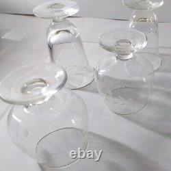 Vintage Mini Etched Snifter Glasses- Set Of 8 Perfect Condition 2 X 1.25 2 X 1.5