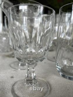 Vintage Mixed Glassware Lot 80-100 Pieces Wedding Decor Goblets Stemware