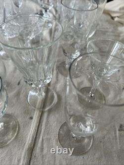 Vintage Mixed Glassware Lot 80-100 Pieces Wedding Decor Goblets Stemware