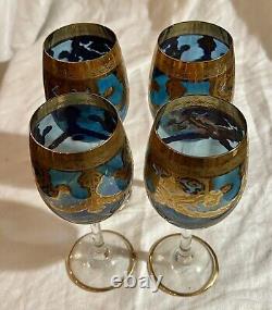 Vintage Murano Wine Glasses