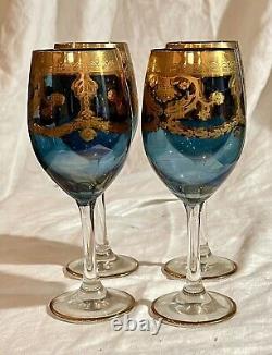 Vintage Murano Wine Glasses