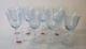 Vintage NAVARRE BLUE Large CLaret Wine 6 3/8 SET of 8