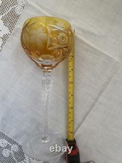 Vintage Nachmann 14-Piece Traube 7- Colors Hock Wine Glasses Germany 8 1/2