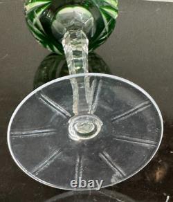 Vintage Nachtmann 124 Collection 6 Cut to Clear Crystal Multicolor Wine Glasses