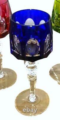 Vintage Nachtmann Antika Cut Glass Crystal Wine Hocks Free Shipping In USA