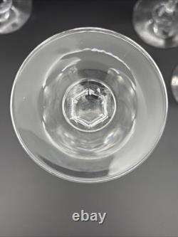 Vintage Nachtmann Bamberg Tall Cut Crystal Wine Glasses Set of 6 8.5 Inches