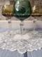 Vintage Nachtmann Traube Crystal Wine Glasses Multi Color Set of 4