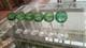 Vintage Nachtmann Traube Emerald Green Cut to Clear Crystal Wine Hock Glass 4.5