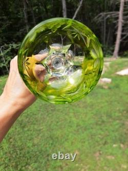 Vintage Nachtmann Traube Wine Hock Crystal Glasses Set Of 6 Rainbow W. Germany
