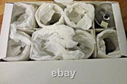 Vintage Noritake Allaire Manor Gold Germany Set Of 8 Water Goblets Wine Glasses