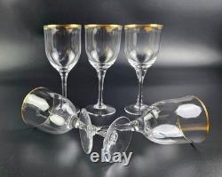 Vintage Noritake Troy Wine Glasses 7 Tall Set of 5