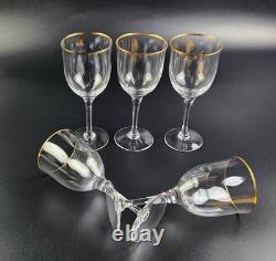 Vintage Noritake Troy Wine Glasses 7 Tall Set of 5