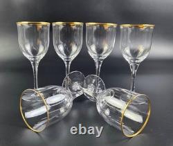 Vintage Noritake Troy Wine Glasses 7 Tall Set of 6