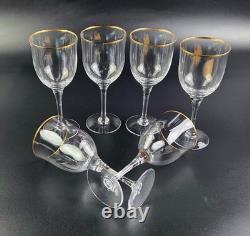 Vintage Noritake Troy Wine Glasses 7 Tall Set of 6