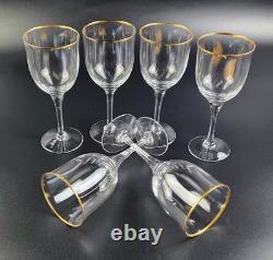 Vintage Noritake Troy Wine Glasses 7 Tall Set of 6